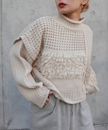 FIG&VIPER | 編地切替ショートニットTOP(ニット/セーター)