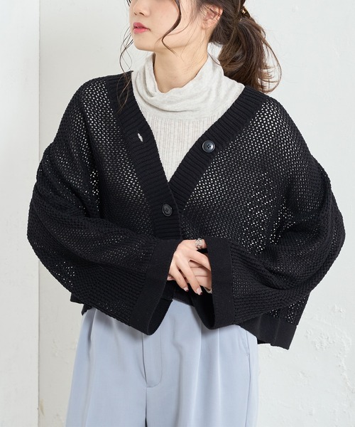 PUAL CE CIN（ピュアルセシン）の「綿針抜きハイネックリブインナー（Tシャツ/カットソー・レディース・ブラック/グレー/オフホワイト/ミント・FREE）」の11枚目の写真