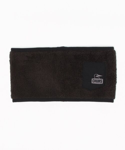 CHUMS(チャムス)の「CHUMS/チャムス Bonding Fleece Neck Warmer/ボンディングネックフリースウォーマー/ネックフリースウォーマー(マフラー・メンズ・ブラック/ベージュ・LARGE)」の1枚目の写真