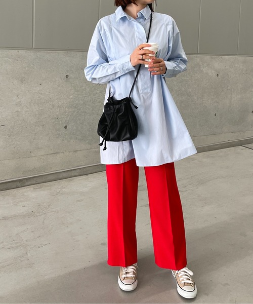 StyleSea(スタイルシー)の「コットンブロードバックオープンブラウス(シャツ/ブラウス・レディース・ホワイト/グリーン/ブラック/ライトブルー・MEDIUM)」の19枚目の写真