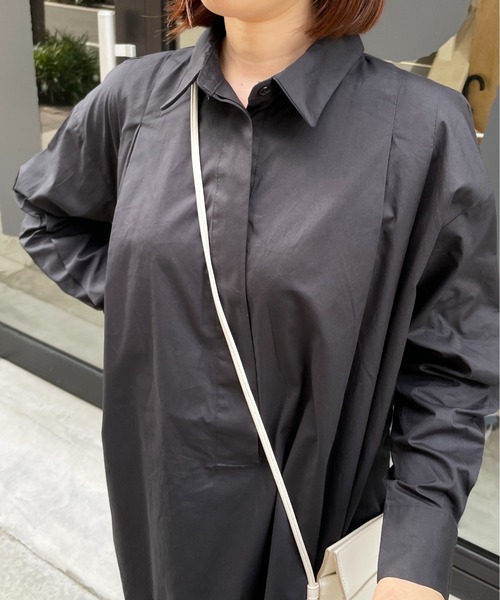 StyleSea(スタイルシー)の「コットンブロードバックオープンブラウス(シャツ/ブラウス・レディース・ホワイト/グリーン/ブラック/ライトブルー・MEDIUM)」の20枚目の写真