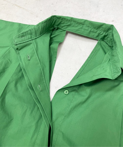 StyleSea(スタイルシー)の「コットンブロードバックオープンブラウス(シャツ/ブラウス・レディース・ホワイト/グリーン/ブラック/ライトブルー・MEDIUM)」の10枚目の写真