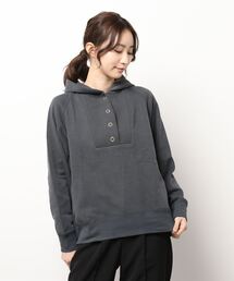 NICOLE white | スキッパーフードプルオーバー(パーカー)