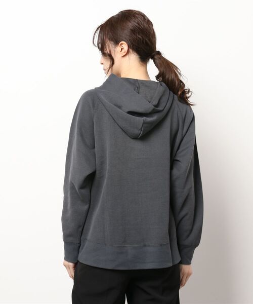 NICOLE white（ニコルホワイト）の「スキッパーフードプルオーバー（パーカー・レディース・イエロー/サックスブルー/チャコールグレー・FREE）」の5枚目の写真