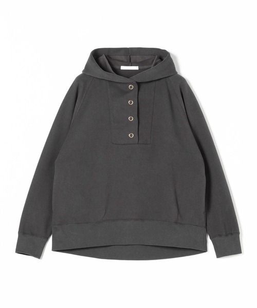 NICOLE white（ニコルホワイト）の「スキッパーフードプルオーバー（パーカー・レディース・イエロー/サックスブルー/チャコールグレー・FREE）」の7枚目の写真