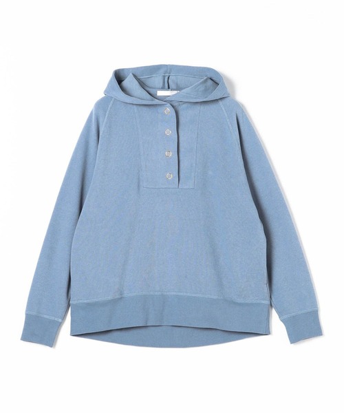 NICOLE white（ニコルホワイト）の「スキッパーフードプルオーバー（パーカー・レディース・イエロー/サックスブルー/チャコールグレー・FREE）」の8枚目の写真