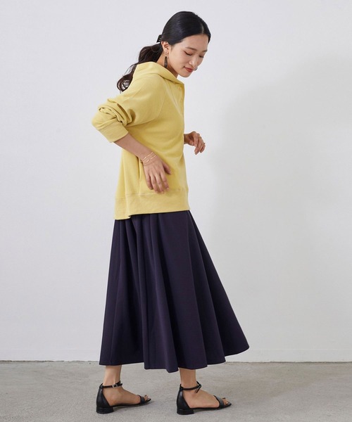 NICOLE white（ニコルホワイト）の「スキッパーフードプルオーバー（パーカー・レディース・イエロー/サックスブルー/チャコールグレー・FREE）」の17枚目の写真