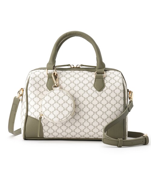 THE SHOP TK （ザ ショップ ティーケー ）の「◆モノグラムボストン（ボストンバッグ・レディース・ホワイト系8/ダークブラウン系5・99）」の5枚目の写真