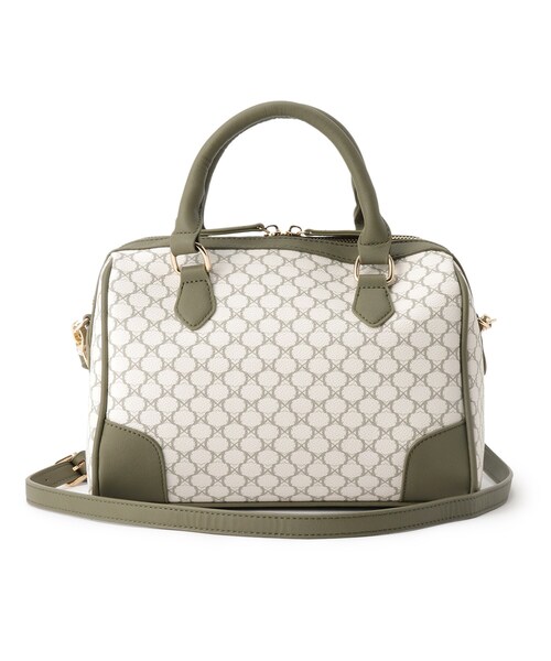 THE SHOP TK （ザ ショップ ティーケー ）の「◆モノグラムボストン（ボストンバッグ・レディース・ホワイト系8/ダークブラウン系5・99）」の7枚目の写真