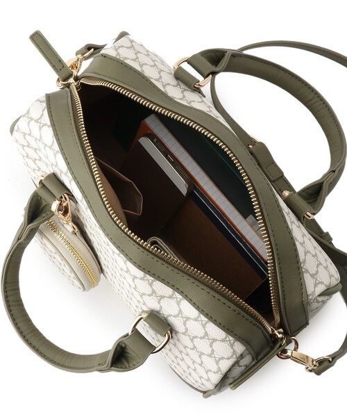 THE SHOP TK （ザ ショップ ティーケー ）の「◆モノグラムボストン（ボストンバッグ・レディース・ホワイト系8/ダークブラウン系5・99）」の9枚目の写真