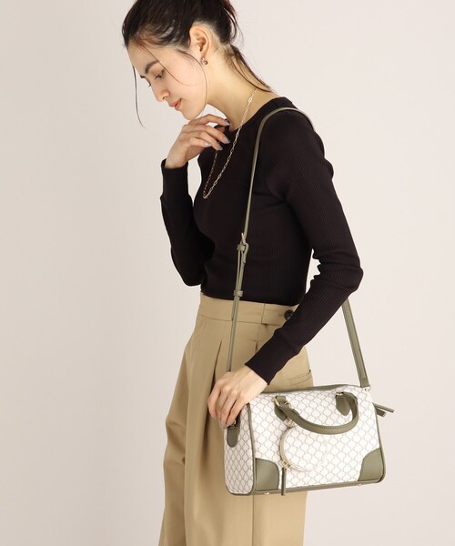 THE SHOP TK （ザ ショップ ティーケー ）の「◆モノグラムボストン（ボストンバッグ・レディース・ホワイト系8/ダークブラウン系5・99）」の13枚目の写真