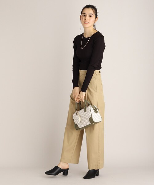 THE SHOP TK （ザ ショップ ティーケー ）の「◆モノグラムボストン（ボストンバッグ・レディース・ホワイト系8/ダークブラウン系5・99）」の14枚目の写真