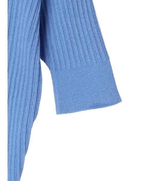 koe（コエ）の「リブニットスキッパー*（Tシャツ/カットソー・レディース・ブルー/グリーン/オレンジ/オフホワイト/イエロー・FREE）」の15枚目の写真