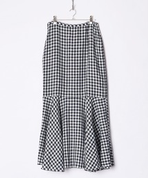 HOLIDAY（ホリデイ）の「GINGHAM CHECK LINEN LONG SKIRT
