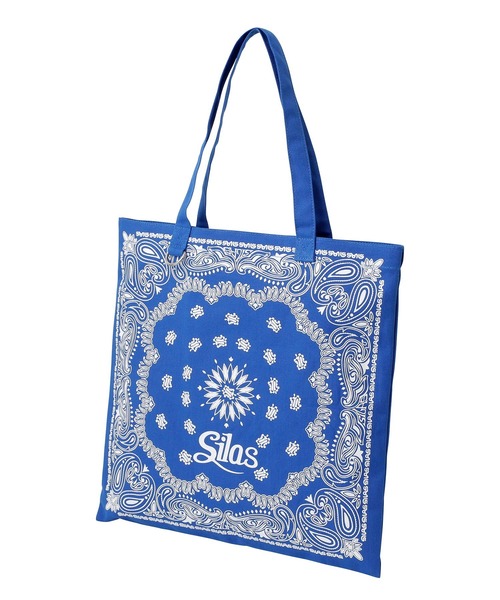 SILAS（サイラス）の「BANDANA PRINT TOTE BAG　サイラスバンダナプリントトートバッグ（トートバッグ・メンズ・ブラック/ブルー・ONE SIZE）」の13枚目の写真