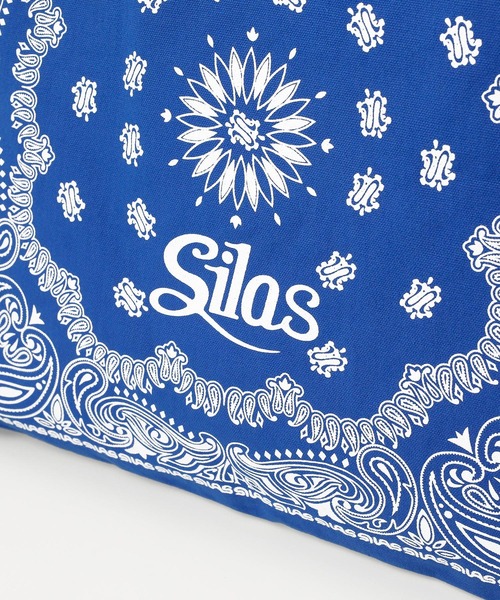 SILAS（サイラス）の「BANDANA PRINT TOTE BAG　サイラスバンダナプリントトートバッグ（トートバッグ・メンズ・ブラック/ブルー・ONE SIZE）」の7枚目の写真