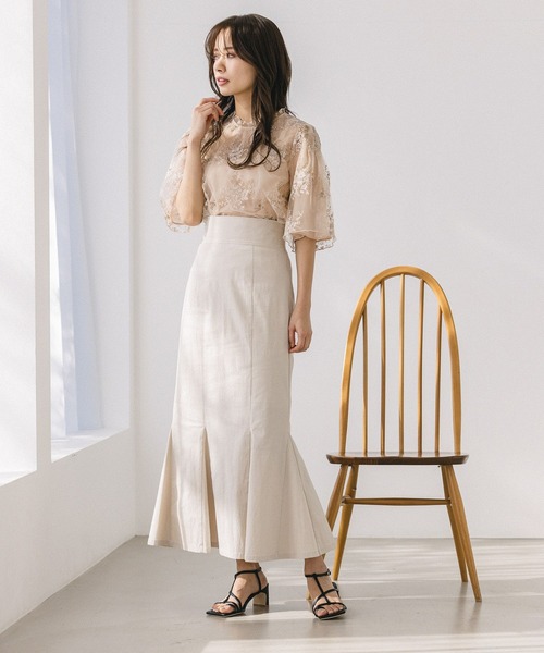 mysty woman（ミスティウーマン）の「ナロースクエアサンダル 271825（サンダル・レディース・ブラック/オレンジ/アイボリー・MEDIUM/LARGE）」の11枚目の写真