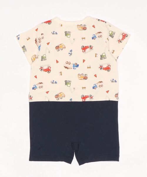 sense of wonder（センスオブワンダー）の「働くクルマショートオール（ロンパース・キッズ・キナリ・70cm/80ｃｍ）」の2枚目の写真