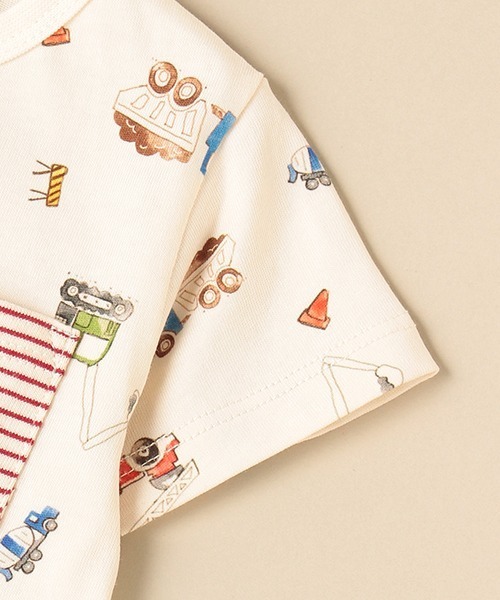 sense of wonder（センスオブワンダー）の「働くクルマショートオール（ロンパース・キッズ・キナリ・70cm/80ｃｍ）」の5枚目の写真