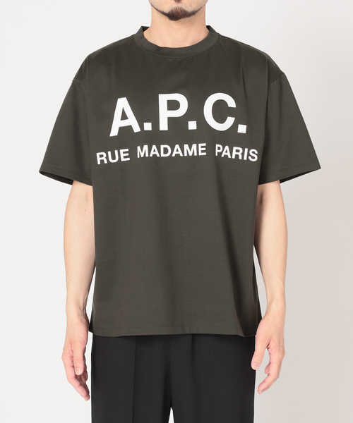 A.P.C.アーペーセー別注 オーバーサイズ ロゴプリント Tシャツ A.P.C. / アーペーセー】別注 オーバーサイズ ロゴプリント T