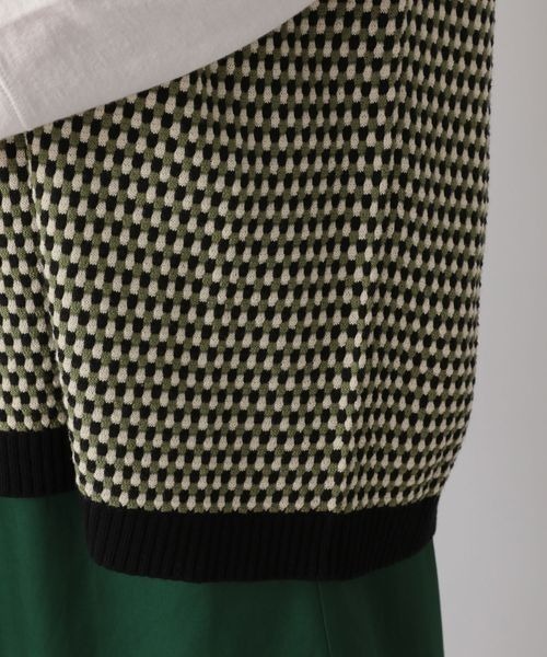 LOWRYS FARM（ローリーズファーム）の「深Ｖネックベスト　275107（ベスト・レディース・オフホワイト/ブラック/イエロー・FREE）」の15枚目の写真