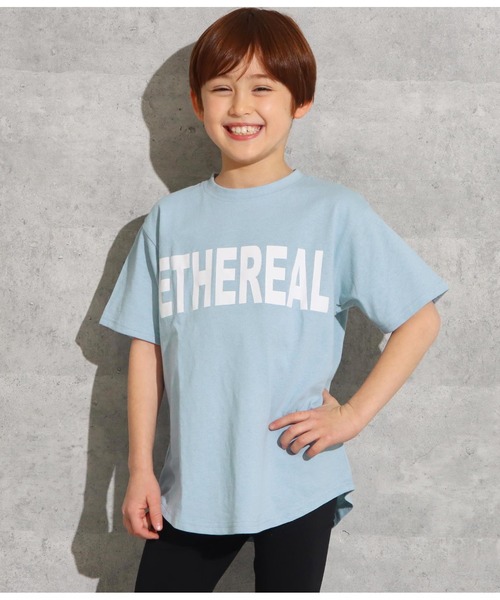 ANAP kids(アナップキッズ)の「ビッグTシャツ+レギンス巾着(Tシャツ/カットソー・キッズ・ベージュ/ピンク/サックスブルー/オフホワイト・110cm/120cm/130cm)」の9枚目の写真