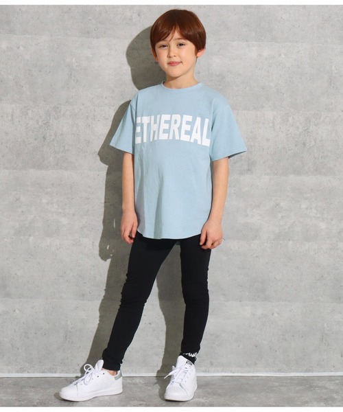 ANAP kids(アナップキッズ)の「ビッグTシャツ+レギンス巾着(Tシャツ/カットソー・キッズ・ベージュ/ピンク/サックスブルー/オフホワイト・110cm/120cm/130cm)」の12枚目の写真