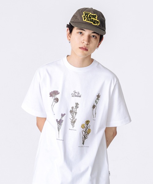 FTW(エフティダブリュー)の「DRY FLOWER S/S TEE(Tシャツ/カットソー・メンズ・チャコール/ライトパープル/ホワイト・MEDIUM/LARGE)」の1枚目の写真