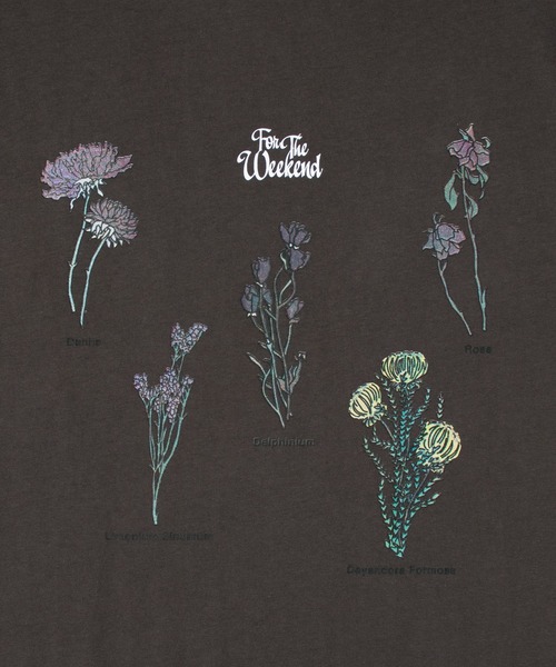 FTW(エフティダブリュー)の「DRY FLOWER S/S TEE(Tシャツ/カットソー・メンズ・チャコール/ライトパープル/ホワイト・MEDIUM/LARGE)」の11枚目の写真