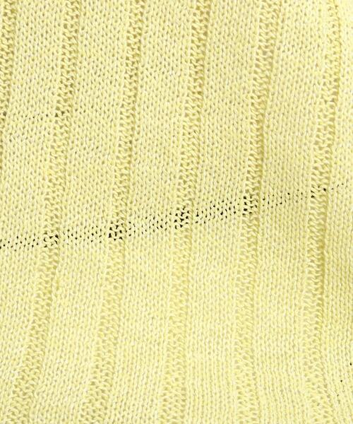 COUP DE CHANCE（クードシャンス）の「◆【洗える/日本製】ホールガーメント(R)Vネックワイドリブニット（ニット/セーター・レディース・ネイビー系6/ホワイト系/ライトグリーン/イエロー・38/34）」の10枚目の写真