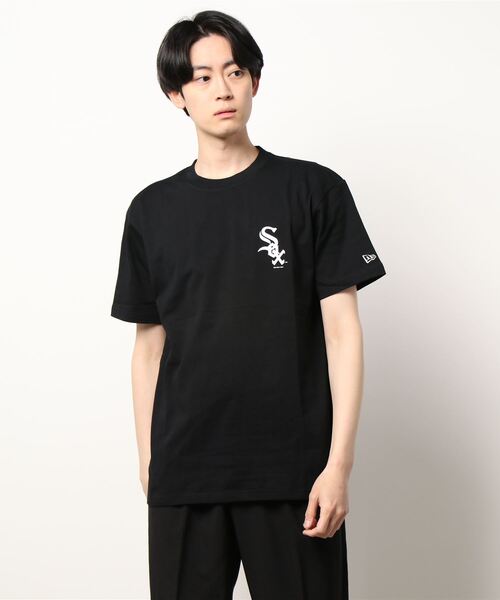 NEW ERA(ニューエラ)の「NEW ERA SSCT MLB(Tシャツ/カットソー・メンズ・ダークグリーン/ネイビー/ブルー/ホワイト×ブルー/ブラック×ホワイト/ホワイト×ネイビー/ブラック×ブルー/ネイビー×ホワイト・M/L/XL)」の4枚目の写真