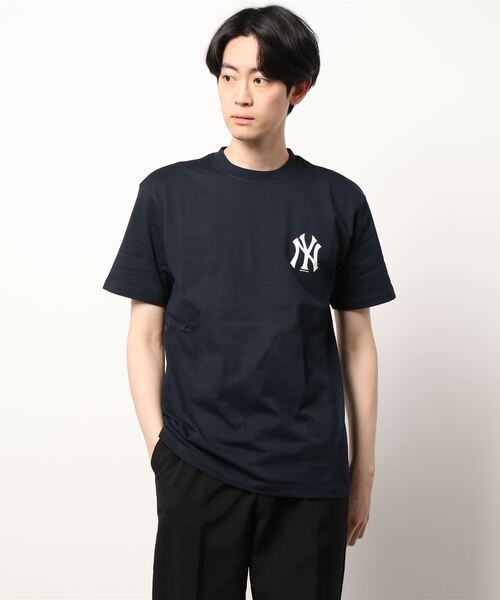 NEW ERA(ニューエラ)の「NEW ERA SSCT MLB(Tシャツ/カットソー・メンズ・ダークグリーン/ネイビー/ブルー/ホワイト×ブルー/ブラック×ホワイト/ホワイト×ネイビー/ブラック×ブルー/ネイビー×ホワイト・M/L/XL)」の6枚目の写真