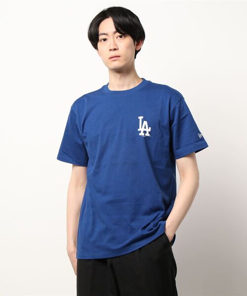 NEW ERA(ニューエラ)の「NEW ERA SSCT MLB(Tシャツ/カットソー・メンズ・ダークグリーン/ネイビー/ブルー/ホワイト×ブルー/ブラック×ホワイト/ホワイト×ネイビー/ブラック×ブルー/ネイビー×ホワイト・M/L/XL)」の7枚目の写真