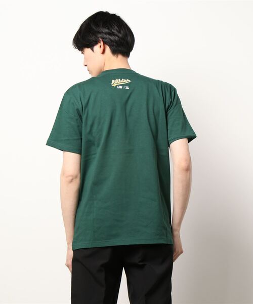 NEW ERA(ニューエラ)の「NEW ERA SSCT MLB(Tシャツ/カットソー・メンズ・ダークグリーン/ネイビー/ブルー/ホワイト×ブルー/ブラック×ホワイト/ホワイト×ネイビー/ブラック×ブルー/ネイビー×ホワイト・M/L/XL)」の10枚目の写真