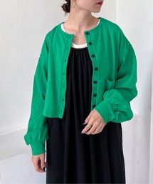 feepur | ミニポケ付きカットカラーカーディガン(カーディガン/ボレロ)