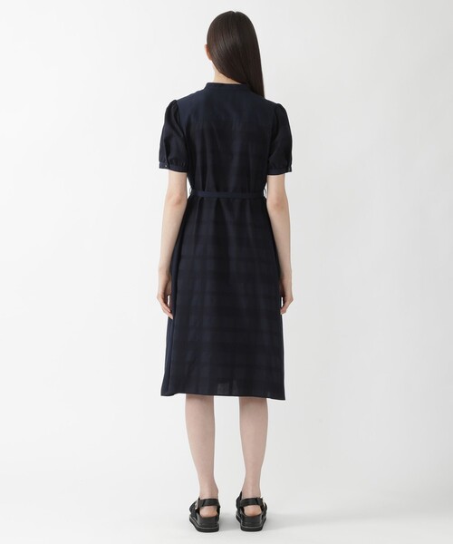 バーバリーブルーレーベルクレストブリッジ　コットンシャツワンピース　36 バーバリーブルーレーベルクレストブリッジ コットンシャツ