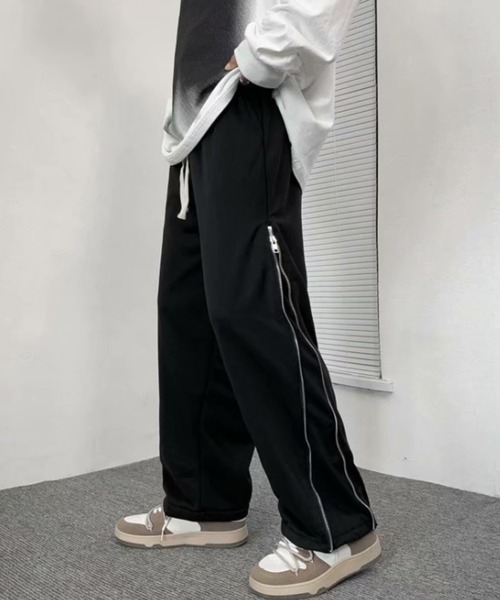 Mimma/Mimaa(ミマ)の「【Mimma/Mimaa】サイドオーバージップパンツ(スラックス・メンズ・ブラック・FREE)」の8枚目の写真