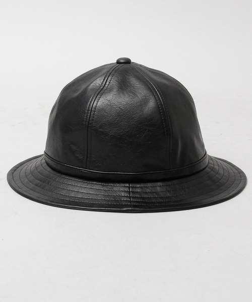 glabella（グラベラ）の「ヴィンテージ風 PU メトロハット（ハット・メンズ・ブラック・FREE）」の6枚目の写真