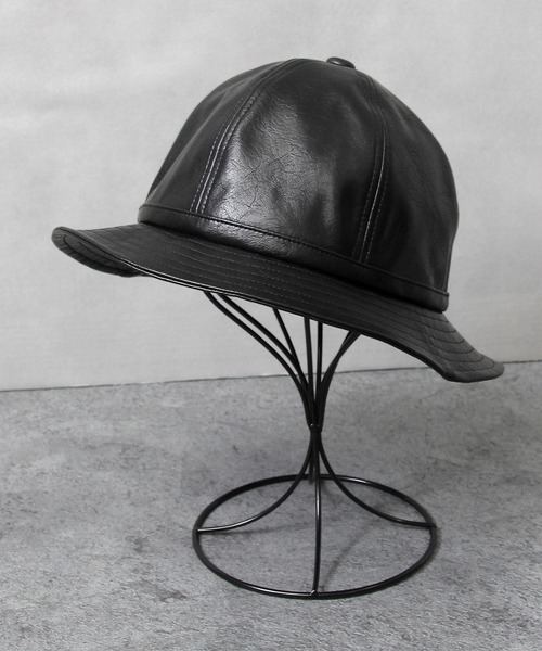 glabella（グラベラ）の「ヴィンテージ風 PU メトロハット（ハット・メンズ・ブラック・FREE）」の9枚目の写真
