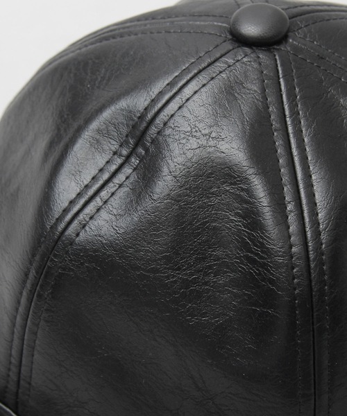 glabella（グラベラ）の「ヴィンテージ風 PU メトロハット（ハット・メンズ・ブラック・FREE）」の10枚目の写真