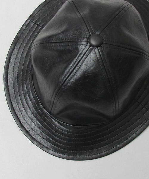 glabella（グラベラ）の「ヴィンテージ風 PU メトロハット（ハット・メンズ・ブラック・FREE）」の12枚目の写真