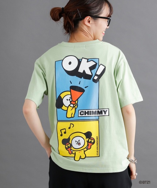 BT21（ビーティーイシビル）の「＃【BT21】キャラクターTシャツ（T