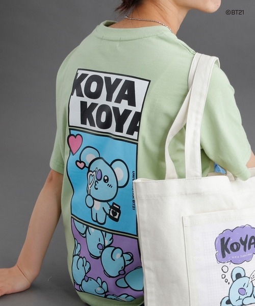 BT21(ビーティーイシビル)の「#【BT21】キャラクターTシャツ(Tシャツ/カットソー・レディース・グリーン系その他/ピンク/ピンク系その他/グリーン/ホワイト系その他/グリーン系その他2/ホワイト・ONE SIZE)」の6枚目の写真