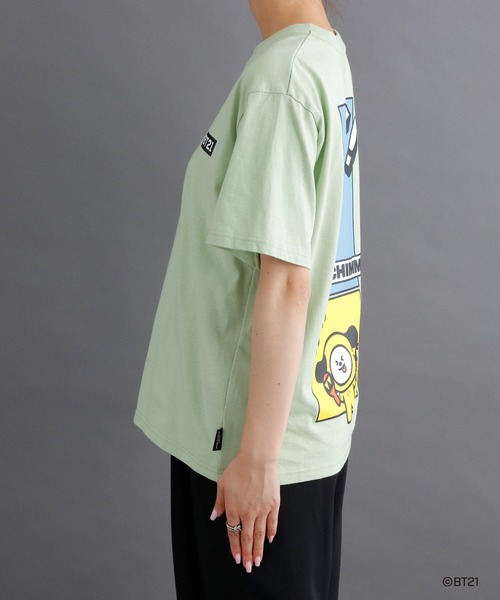 BT21(ビーティーイシビル)の「#【BT21】キャラクターTシャツ(Tシャツ/カットソー・レディース・グリーン系その他/ピンク/ピンク系その他/グリーン/ホワイト系その他/グリーン系その他2/ホワイト・ONE SIZE)」の9枚目の写真