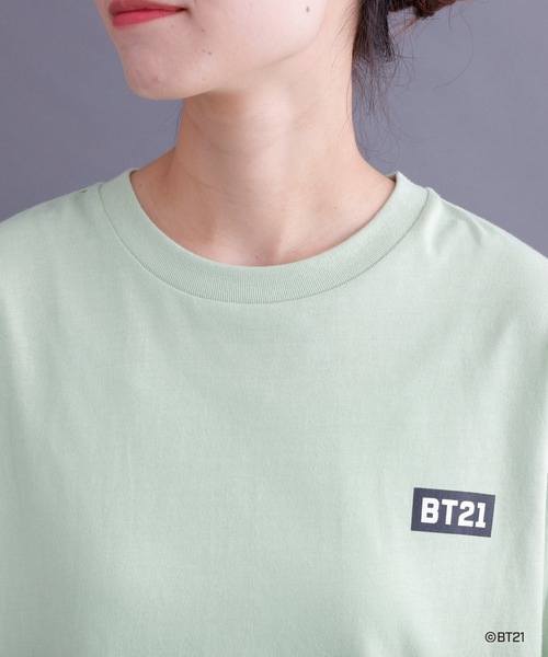 BT21(ビーティーイシビル)の「#【BT21】キャラクターTシャツ(Tシャツ/カットソー・レディース・グリーン系その他/ピンク/ピンク系その他/グリーン/ホワイト系その他/グリーン系その他2/ホワイト・ONE SIZE)」の11枚目の写真