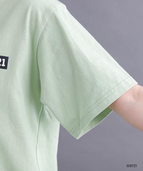 BT21(ビーティーイシビル)の「#【BT21】キャラクターTシャツ(Tシャツ/カットソー・レディース・グリーン系その他/ピンク/ピンク系その他/グリーン/ホワイト系その他/グリーン系その他2/ホワイト・ONE SIZE)」の13枚目の写真