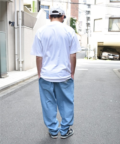 DOUBLE STEAL(ダブルスティール)の「REPLICAstyle LOGO 半袖Tシャツ(Tシャツ/カットソー・メンズ・ホワイト/ブラック/イエロー/ダークブルー・MEDIUM/LARGE/X-LARGE/XX-LARGE)」の8枚目の写真