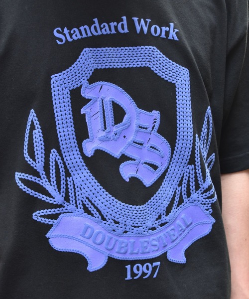 DOUBLE STEAL(ダブルスティール)の「REPLICAstyle LOGO 半袖Tシャツ(Tシャツ/カットソー・メンズ・ホワイト/ブラック/イエロー/ダークブルー・MEDIUM/LARGE/X-LARGE/XX-LARGE)」の22枚目の写真