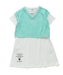 algy | 透かし編みベスト＆接触冷感Tワンピセット(ワンピース)