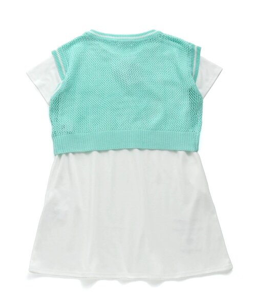 algy（アルジー）の「透かし編みベスト＆接触冷感Tワンピセット（ワンピース・キッズ・ブラック/オフホワイト/ミント・SMALL/MEDIUM/X-SMALL/XX-SMALL/XXX-SMALL）」の12枚目の写真